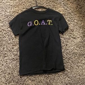 Goat, black tee